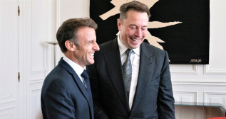 Emmanuel Macron y Elon Musk, en París / TWITTER EMMANUEL MACRON